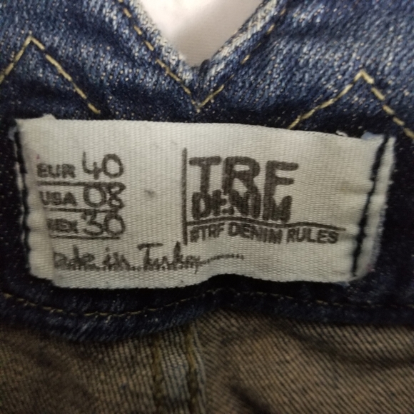 TRF ZARA | straight leg seam detail jeans - Picture 7 of 8